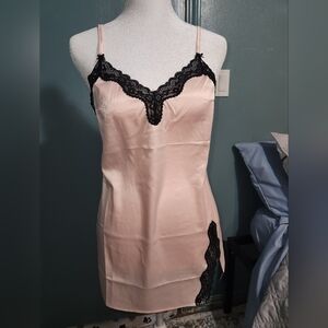 Victoria Secret Tease Satin Lace Trim Slip